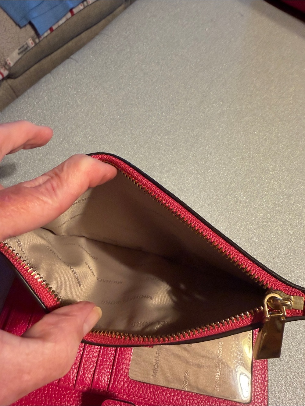 Michael Kors Hot Pink Leather Tote with Matching Wallet - Picture 12 of 15